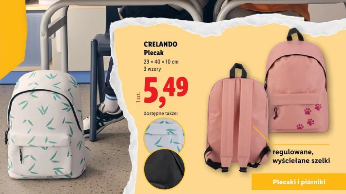 Plecak Crelando promocja w Lidl