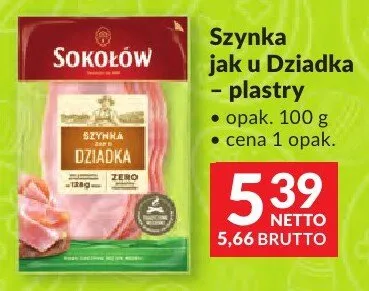 Szynka jak u Dziadka - plastry promocja w Makro