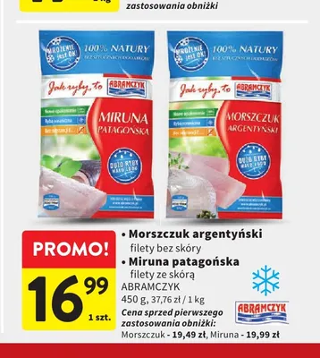 Morszuk argentyński filety bez skóry Abramczyk promocja w Intermarche