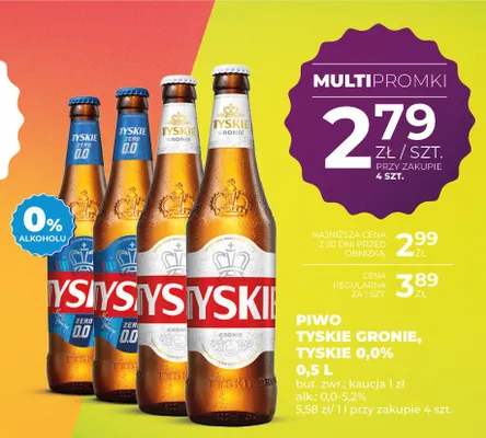 Piwo bezalkoholowe Tyskie promocja w Duży Ben