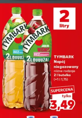 Napój niegazowany jabłko wiśnia Tymbark promocja w Kaufland