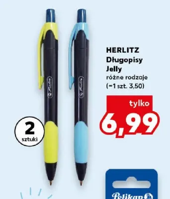 Długopisy Jelly Herlitz 2-pak promocja w Kaufland