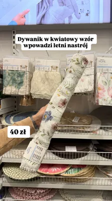 Dywanik w kwiatowy wzór Pepco Home promocja w Pepco