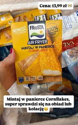 Mintaj w panierce cornflakes promocja w Dino