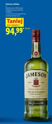 Whiskey Jameson promocja w Lidl