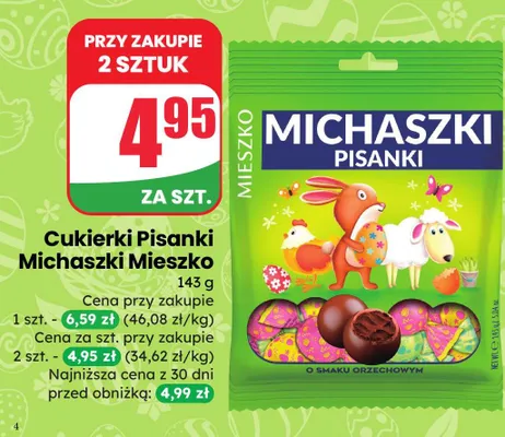 Cukierki mix Mieszko michaszki promocja w Dino