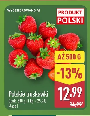 Truskawki polskie promocja w Aldi
