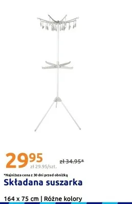 Składana suszarka 164x75cm promocja w Action
