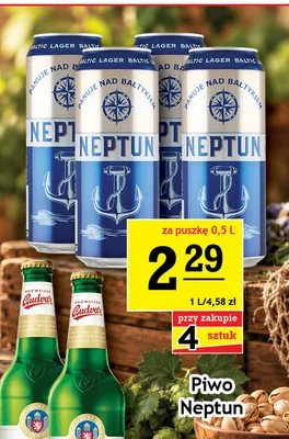 Piwo Neptun Baltic Lager promocja w Gram Market
