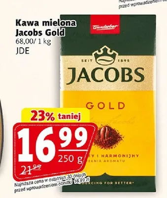 Kawa mielona Jacobs Gold promocja w Prim Market