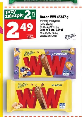 Baton WW Lotte Wedel promocja w TOPAZ