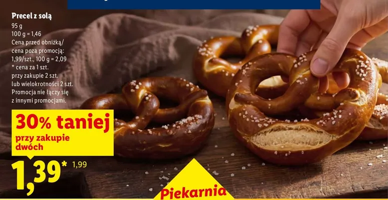 Precel z solą Piekarnia Lidla promocja w Lidl