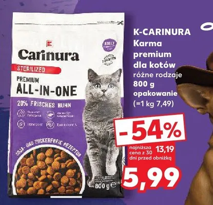 Karma premium dla kotów różne rodzaje promocja w Kaufland