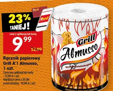 Ręcznik papierowy Grill A'1 Almusso promocja w Twój Market