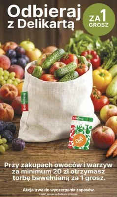 Torba bawełniana Delikatesy Centrum promocja w Delikatesy Centrum