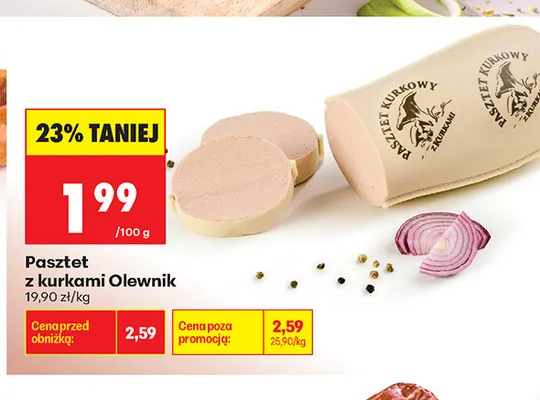Pasztet z kurkami Olewnik promocja w Biedronka