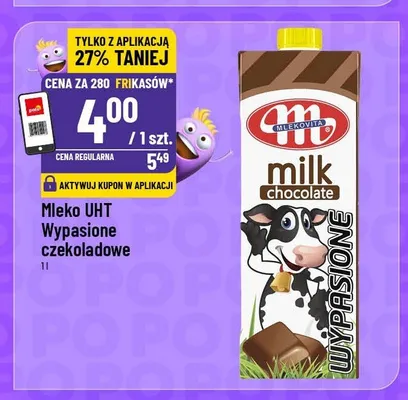 Mleko UHT Wypasione czekoladowe Mlekovita promocja w POLOmarket