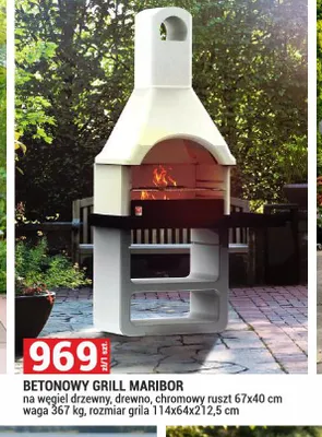 Betonowy grill Maribor promocja w Merkury Market