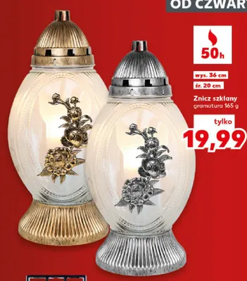 Znicz szklany promocja w Kaufland