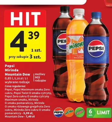 Napój gazowany Mountain Dew promocja w Intermarche
