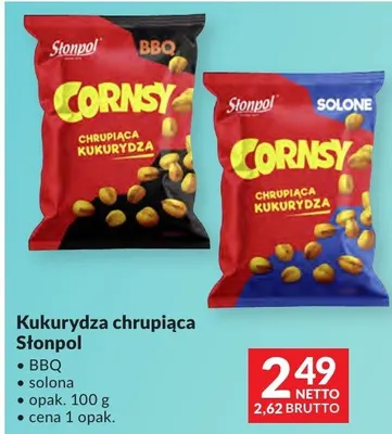 Kukurydza chrupiąca Słonpol BBQ solona promocja w Makro