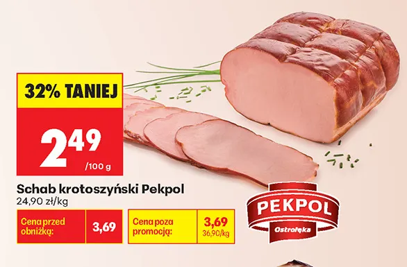 Schab krotoszyński Pekpol promocja w Biedronka