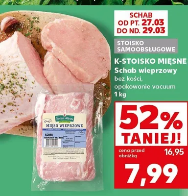 Schab wieprzowy bez kości opakowanie vacuum promocja w Kaufland
