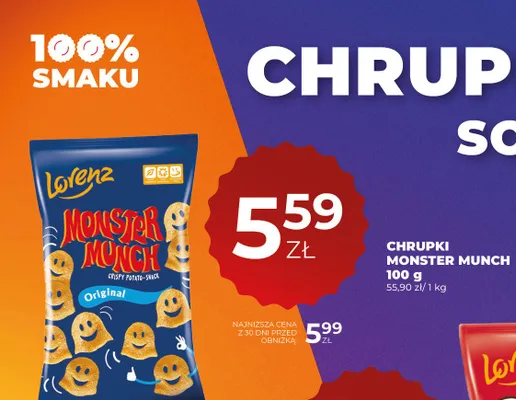 Chrupki monster munch original promocja w Duży Ben
