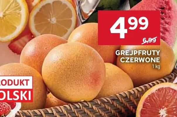 Grejpfruty czerwone promocja w Stokrotka