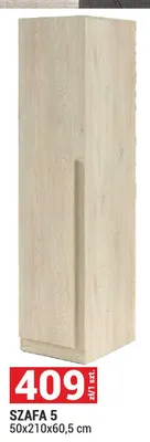 Szafa 5 50x210x60,5 cm Braga promocja w Merkury Market