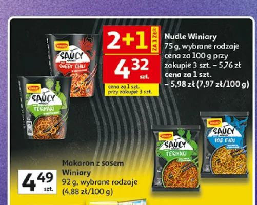 Nudle Winiary promocja w Auchan