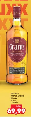 Whisky Grant's Triple Wood promocja w Kaufland