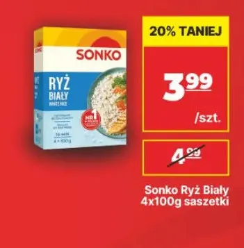 Ryż biały Sonko 4x100 g promocja w API Market