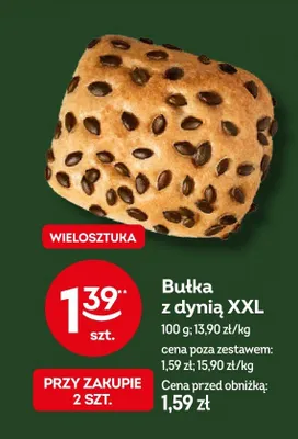 Bułka z dynią XXL promocja w Żabka
