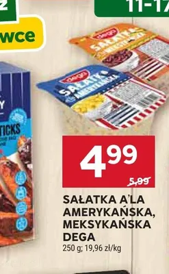 Sałatka a'la amerykańska Dega promocja w Stokrotka