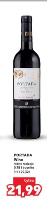 Wino PORTADA promocja w Kaufland