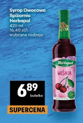 Syrop owocowy Herbapol Owocowa Spiżarnia Wiśnia promocja w Delikatesy Centrum