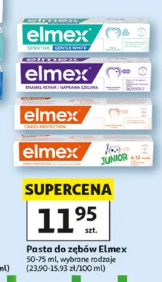 Pasta do zębów Elmex Sensitive Gentle White promocja w Auchan