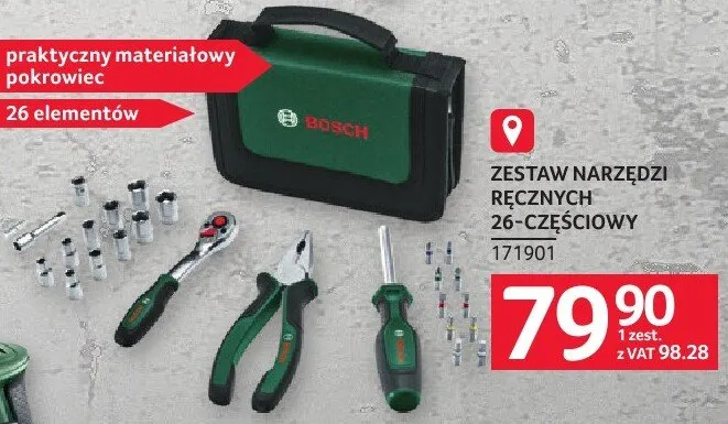 Zestaw narzędzi ręcznych Bosch 26-częściowy promocja w Selgros