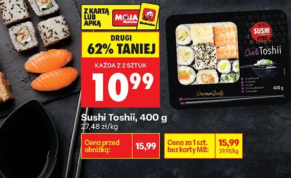 Sushi Toshii promocja w Biedronka