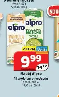 Napój waniliowy Alpro promocja w Delfin