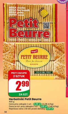 Herbatniki Petit Beurre Yarych promocja w Dino