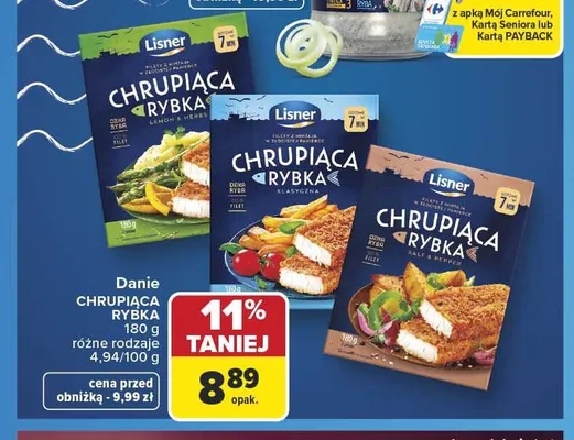 Danie Chrupiąca Rybka Salt & Pepper Lisner promocja w Carrefour