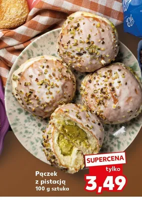 Pączek z pistacją promocja w Kaufland