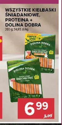 Kiełbaski śniadaniowe Dolina Dobra promocja w Stokrotka