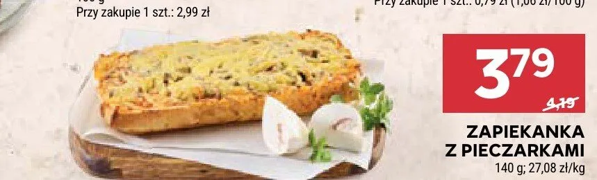 Zapiekanka z pieczarkami promocja w Stokrotka