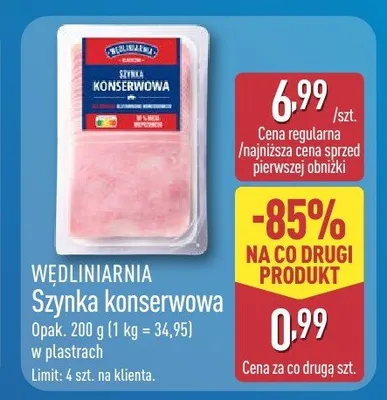 Szynka konserwowa promocja w Aldi