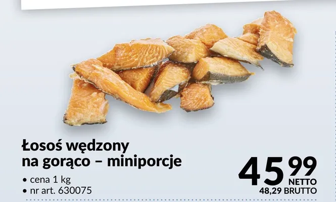 Łosoś wędzony na gorąco miniporcje promocja w Makro