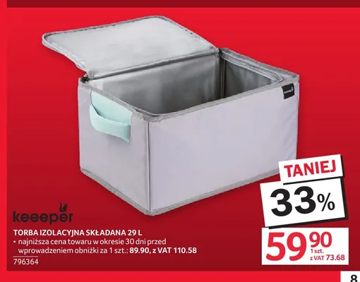 Torba izolacyjna składana 29 l Keeeper promocja w Selgros