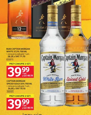 Rum Captain Morgan Spiced Gold 35% promocja w Selgros